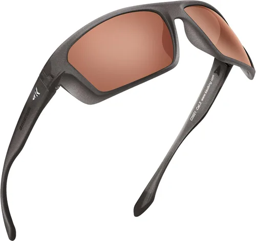 Vista 8 de KastKing Huzzah - Lentes de sol deportivos, polarizados y con protección ultravioleta, para hombres y mujeres, ideales para conducir, pescar, hacer