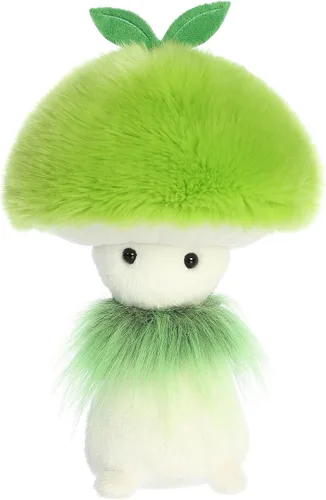Vista 2 de Aurora Vibrant Fungi Friends Green Sprout - Animal de peluche – Diseño único – Compañeros adorables – Verde 9 pulgadas