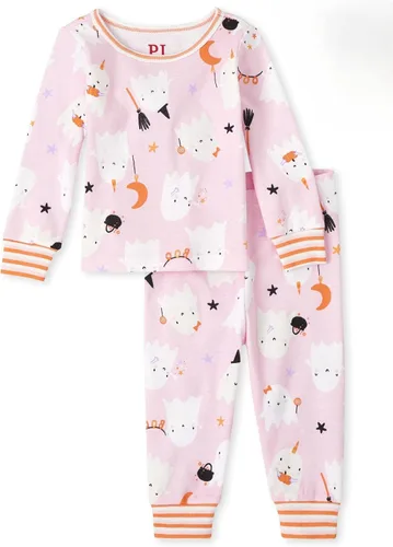 Vista 7 de The Children's Place Kids' Sibling Matching Halloween and Holiday Pajama Sets, Cotton