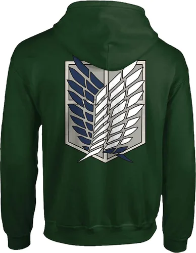 Vista 2 de Ripple Junction Attack on Titan Survey Corps Adult Unisex Zip Hoodie