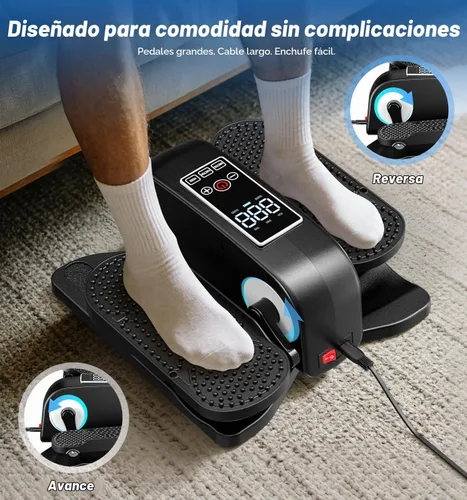 Vista 7 de HOMGIM Under Desk Elliptical Machine - Quiet Motorized Leg Exerciser with Smart Remote, 12-Speed Manual Programs Auto/3 Auto Programs LCD Display &