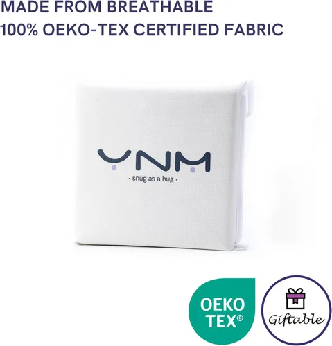 Vista 7 de YnM - Funda de edredón de enfriamiento exclusiva para mantas con peso (gris azulado, 41 x 60 pulgadas)