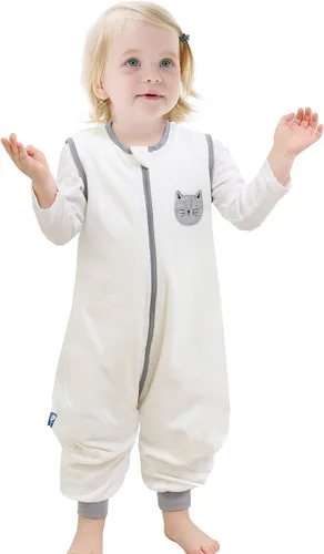 Vista 7 de Baby Sleep Sack Spring Autumn Warm Infant Walking Sleeping Bag with Legs Wearable Blankets Pajamas 1-4T