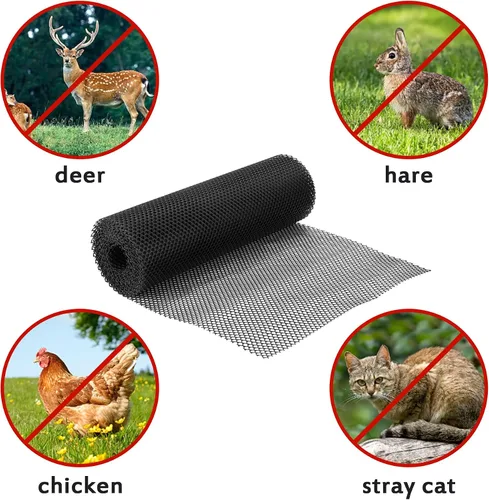 Vista 11 de Watayo Protectores de Tronco de Malla de Árbol de 20 Pies - Protector de Corteza de Árbol - Protector de Árbol de Red Flexible con 100 Piezas