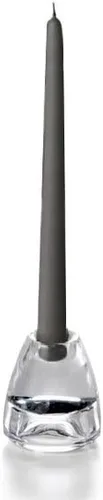 Vista 5 de Yummi - Velas cónicas gris claro de 10 pulgadas. 12 por paquete