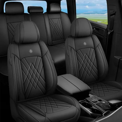 Vista 25 de Fundas de Asientos Compatibles con Toyota Corolla 2015-2026 Funda de Asiento de Automóvil de Cuero, Elegante Impermeable Transpirable Fácil