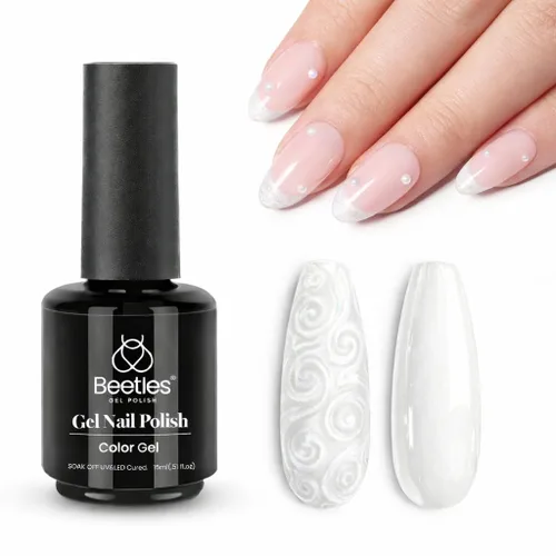 Vista 46 de Beetles - Esmalte de uñas de gel azul, 0.5 onzas líquidas, esmalte de gel azul profundo, efecto translúcido, esmalte de uñas neutro que se absorbe