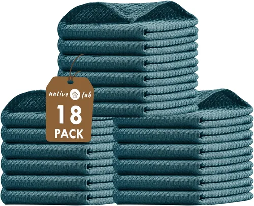 Vista 37 de Native Fab Juego de 8 toallas de cocina y paños de cocina, absorbentes, duraderos, de secado rápido para limpiar, cocinar, hornear, ideal