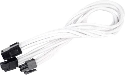Vista 13 de Silverstone Tek Extensión de cable de alimentación con manga y 1 conector de 8 pines a PCI-E 8 Pines (PP07-PCIW), Negro