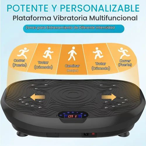 Vista 3 de AXV Vibration Plate Exercise Machine Whole Body Workout Music Vibrate Fitness Platform Lymphatic Drainage Machine for Weight Loss Shaping Toning