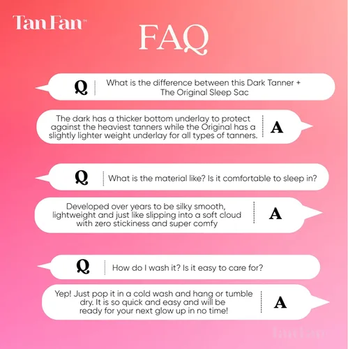 Vista 6 de Saco de dormir para bronceador oscuro Tan Fan: mantén las sábanas limpias de manchas oscuras, 100% poliéster, parte inferior más gruesa y superior