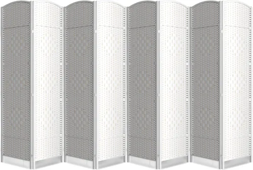 Vista 16 de Divisor de habitación de 4 paneles, pantalla de privacidad plegable de 6 pies, divisor de pared de panel plegable extra ancho con divisor de pared