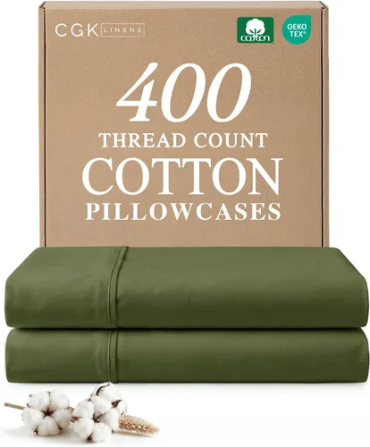 Vista 16 de Juego de 2 fundas de almohada 100 % algodón de 400 hilos, sin arrugas ni decoloración, protectores lavables a máquina, ropa de cama de hotel