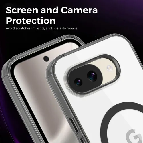 Vista 6 de Funda magnética transparente para Google Pixel 10A de 6.3 pulgadas, antiamarilleo, compatible con MagSafe a prueba de golpes, delgada, para Pixel