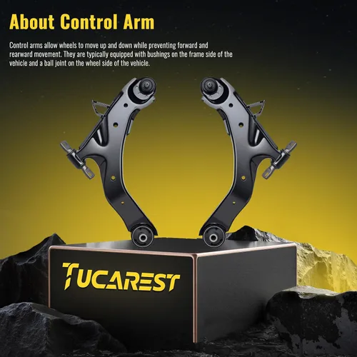 Vista 3 de TUCAREST 2 piezas K620327 K620328 brazo de control inferior delantero izquierdo y conjunto de rótula compatible con 2001 2002 2003 2004 2005 2006