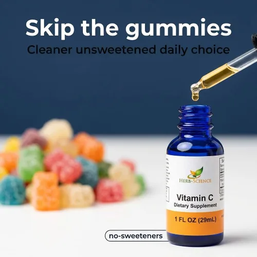 Vista 7 de Vitamina C líquida: ácido ascórbico prensado en frío, de alta absorción, vegano, sin alcohol, gotas de vitamina C sublinguales, sin sabores