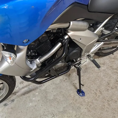 Vista 6 de Motocicleta Kickstand Extender Pie Lateral Soporte de Extensión Pad Placa de Soporte Para Kawasaki Z650 Z900 Z1000 Z1000SX ER-6N ZX6R ZX10R
