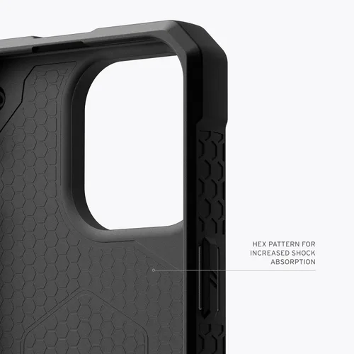 Vista 5 de URBAN ARMOR GEAR UAG Funda [Versión Actualizada] Compatible con Funda para iPhone 15 Pro de 6.1" Monarch Pro Negro Imán Integrado Compatible