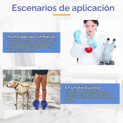 Vista 6 de Mepase 12 Piezas de Funda para Botas de Caminar con Fractura, Funda para Pies Reutilizable Impermeable Antideslizante para Botas de Caminar