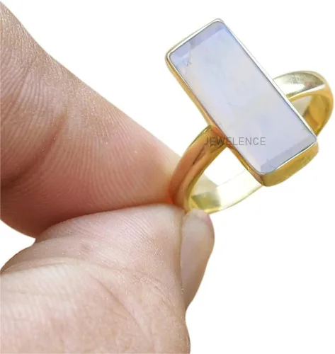 Vista 56 de Anillo de plata de ley maciza superpuesta de oro amarillo de 18 quilates para mujer, anillo de compromiso de plata esterlina, juego de bisel
