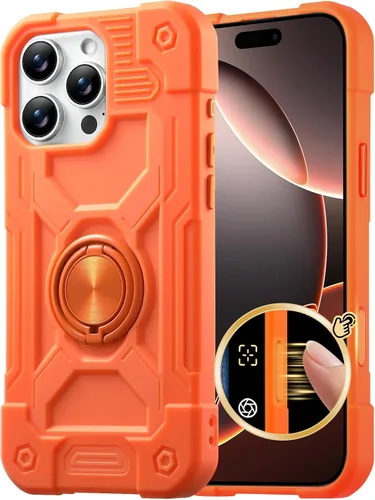 Vista 98 de Dteck Funda para iPhone 16 de 6.1 pulgadas 2024, funda de piel sintética con cierre de botón magnético, ranuras para tarjetas de crédito, función