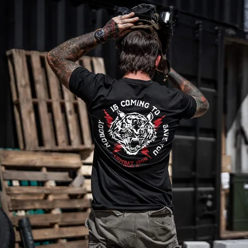 Vista 15 de Nobody is Coming to Save You - Camiseta de manga corta para hombre