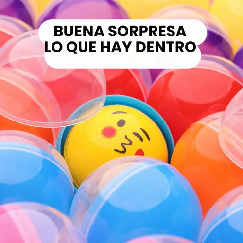 Vista 6 de Máquina expendedora de cápsulas, cápsulas redondas translúcidas vacías 100 unidades de 2 pulgadas – Cápsulas de máquina de chicles a granel