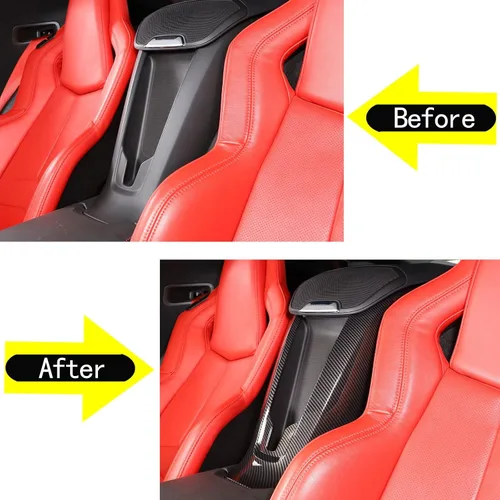 Vista 2 de TOYCIDFG Cubierta inalámbrica para cargador de teléfono con cascada de consola central compatible con Corvette C8 2020-2025 accesorios de decoración