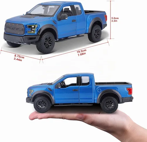 Vista 2 de Maisto 1:24 SE Camiones 2017 Ford F150 Raptor - Azul