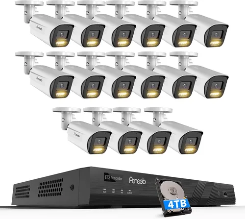 Vista 10 de Sistema de cámara de seguridad 4K PoE 8 canales con 2TB HDD