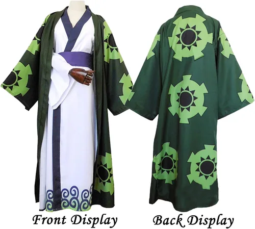 Vista 2 de Conjunto de kimono de anime para hombre capa de Halloween traje unisex