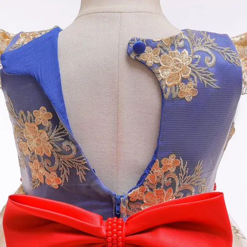 Vista 7 de Vestidos de flores para niñas TTYAOVO. Vestido para bodas de princesa para niñas pequeñas.