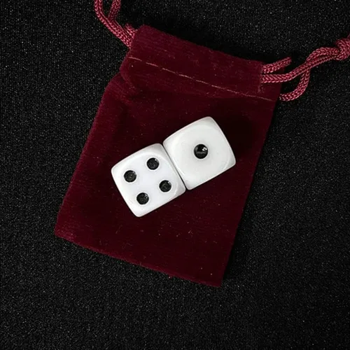 Vista 2 de SUMAG Ultimate Forcing Dice Trucos de magia Primer plano Sala Ilusiones Trucos Mentalismo Props Bar Trick Force Un número de dados de puntos mágicos