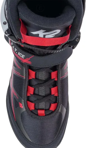 Vista 2 de K2 F.I.T Patines de Hielo Negro/Rojo