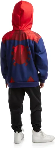 Vista 6 de Marvel Avengers Boys' Sweatshirt - Spidey, Spider-Man, Venom, Hulk - Cosplay Hoodie Sweatshirt for Boys (3T-12)