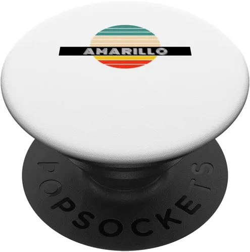 Vista 6 de Amarillo City Retro Design PopSockets MagSafe PopGrip for iPhone