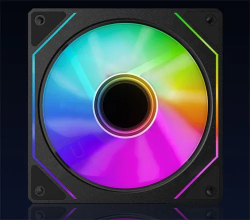 Vista 3 de Jungle Leopard Prism 4 Pro ARGB - Ventilador de carcasa 4 Pro ARGB, efecto de luz RGB de 5 V, 3 pines, sincronización de luz de la placa base, 1000