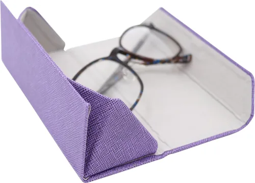 Vista 24 de Real Sic Funda para lentes de sol para hombres y mujeres, soporte magnético plegable para lentes de sol, inspirado en el color sólido