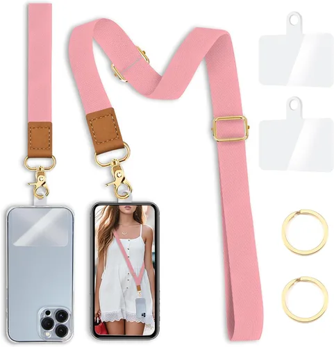 Vista 21 de Yonlevres Cordón para Teléfono con Correa de Muñeca Cruzada, Cordón para Teléfono Celular Be Kind para Alrededor del Cuello, Correa Ajustable