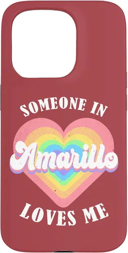 Vista 14 de Someone in Amarillo Loves Me City Heart Case for iPhone 17