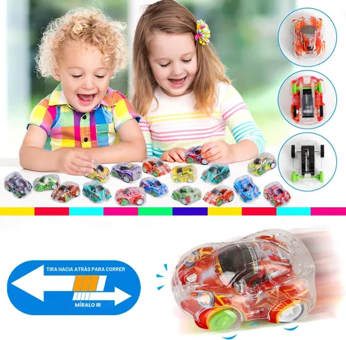 Vista 2 de 50 piezas de mini coches de carreras, pequeños juguetes de carreras a
