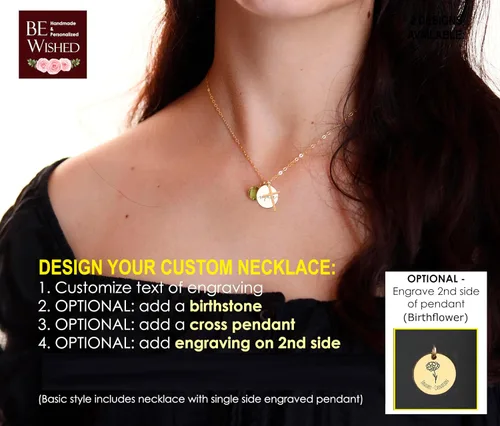 Vista 27 de Collar de hija relleno de oro de mamá o papá, collar clásico de perlas blancas con mensaje significativo, listo para regalar