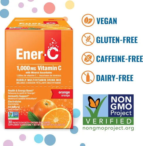 Vista 8 de Ener-C Mezcla de bebida multivitamínica, paquetes de vitaminas para agua, paquetes de electrolitos en polvo, mezcla de bebidas vitamínicas, mezcla