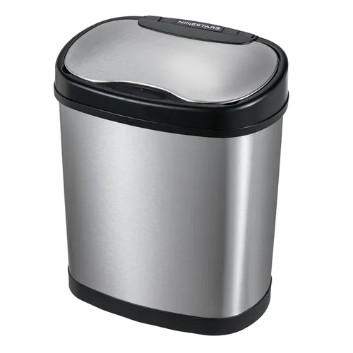 Vista 9 de NINESTARS, cesto para basura automático, sin necesidad de tocar, con sensor de movimiento Negro