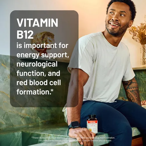 Vista 8 de NatureWise Vitamina B12 3000 mcg - Fuerza Extra - Suplemento para Apoyar los Niveles de Energía, Claridad Mental, Salud del Sistema Nervioso - Fácil