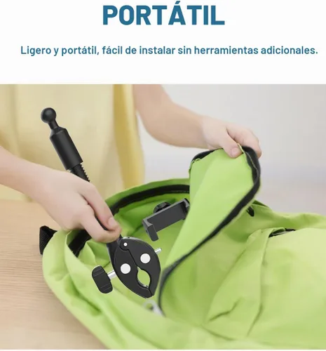 Vista 9 de Soporte de teléfono para bicicleta estática reclinada, se adapta a