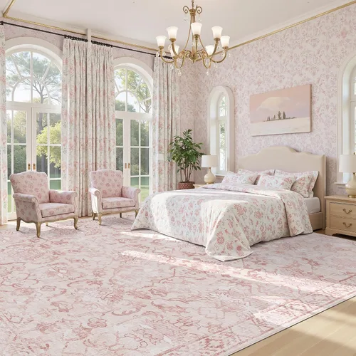 Vista 47 de Alfombra de área pequeña de 2 x 3 pulgadas, color beige, para entrada, baño, cocina, antideslizante, de pelo bajo, lavable, moderna alfombra bohemia