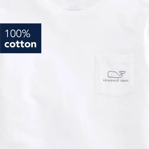 Vista 4 de Vineyard Vines Boys Short Sleeve Vintage Whale Pocket T-Shirt