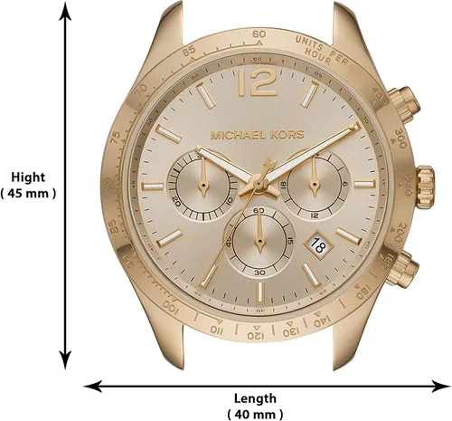 Vista 5 de Michael Kors Layton Cronógrafo Reloj de acero inoxidable