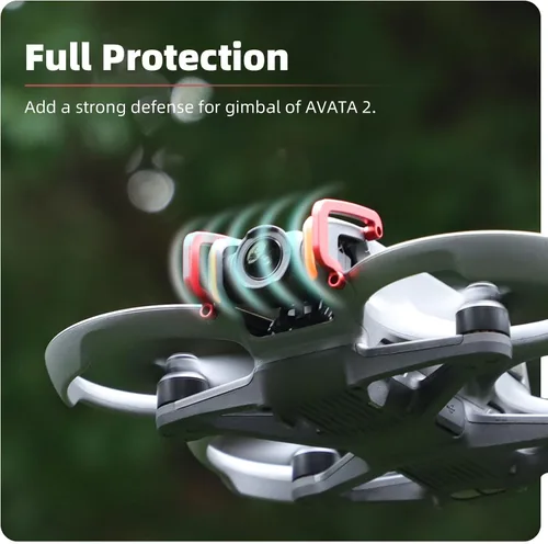 Vista 5 de BTG Gimbal Protector Gimbal Bumper para DJI Avata 2 Drone Accesorios Piezas Gimbal Guard (negro)